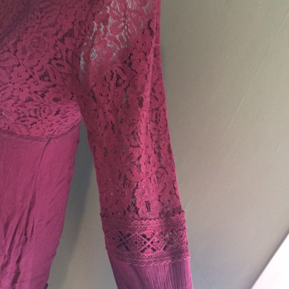 Boho Maroon Dress - Picture 3 of 6